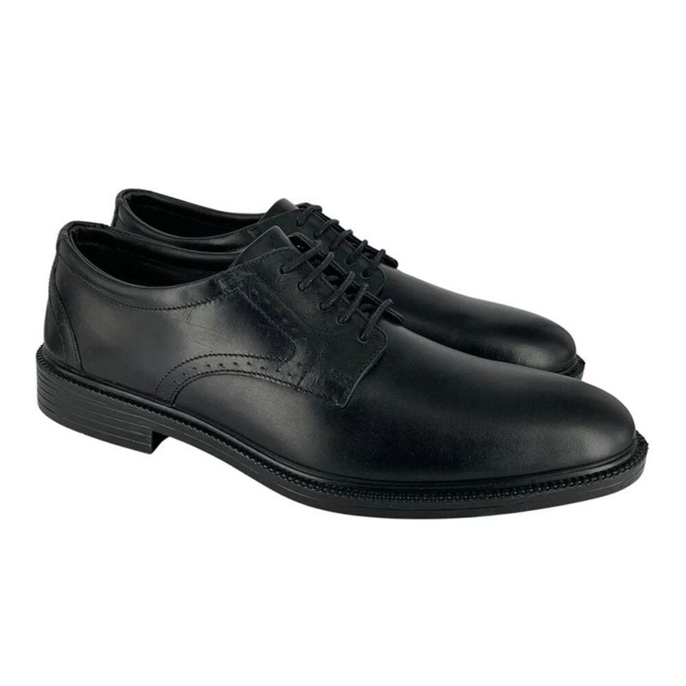 POD Mens Malone Leather Derby Shoes / Black